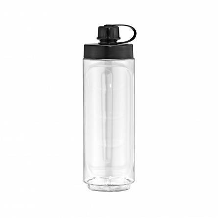 WMF Function 4 61.3024.5339, Mixer-Flasche, Schwarz, Transparent, Tritan, 0,6 l, KÜCHENminis, Smoothie Flasche