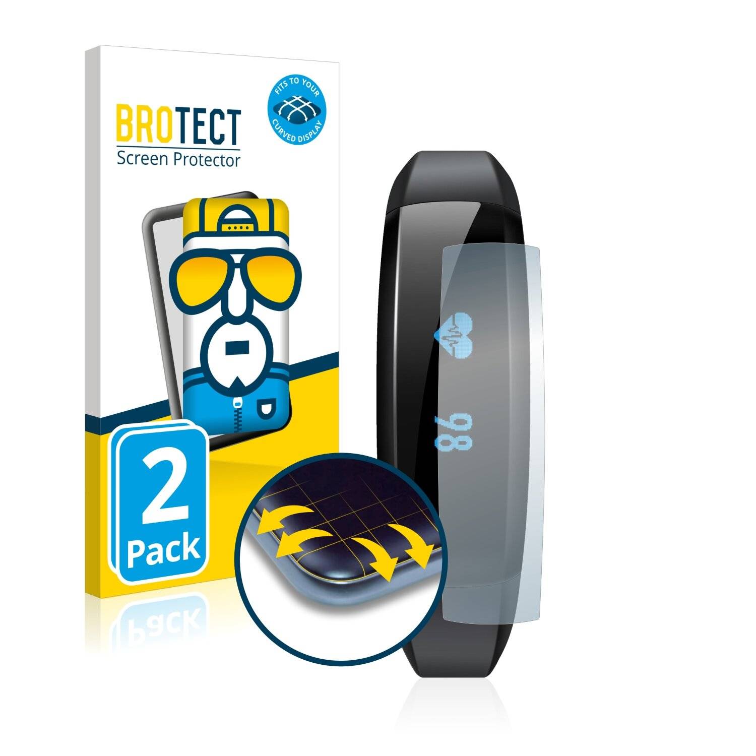 2x BROTECT Flex Full-Cover Displayschutzfolie für Cubot