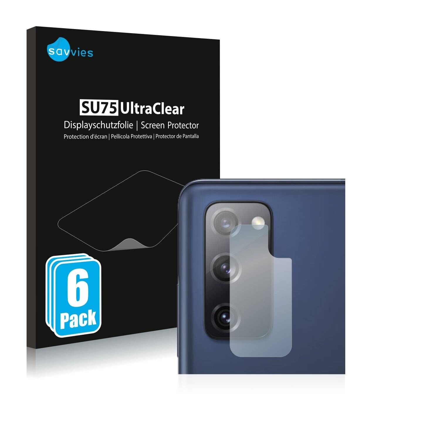 6x Savvies SU75 Displayschutzfolie für Samsung Galaxy S20 FE 5G (NUR