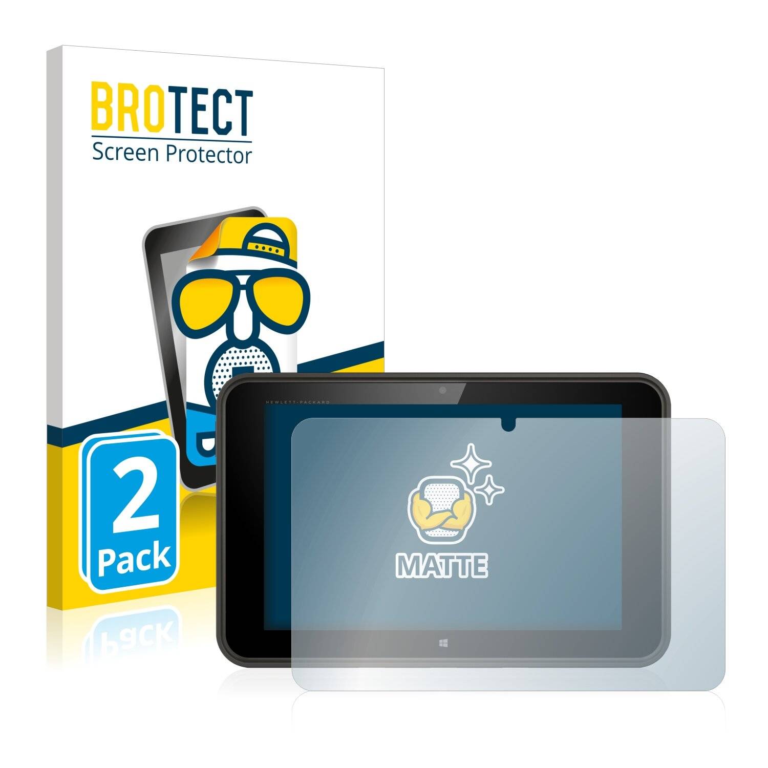 2x BROTECT Matte Displayschutzfolie für HP Pro Tablet 10 EE G1 - Entspiegelt,