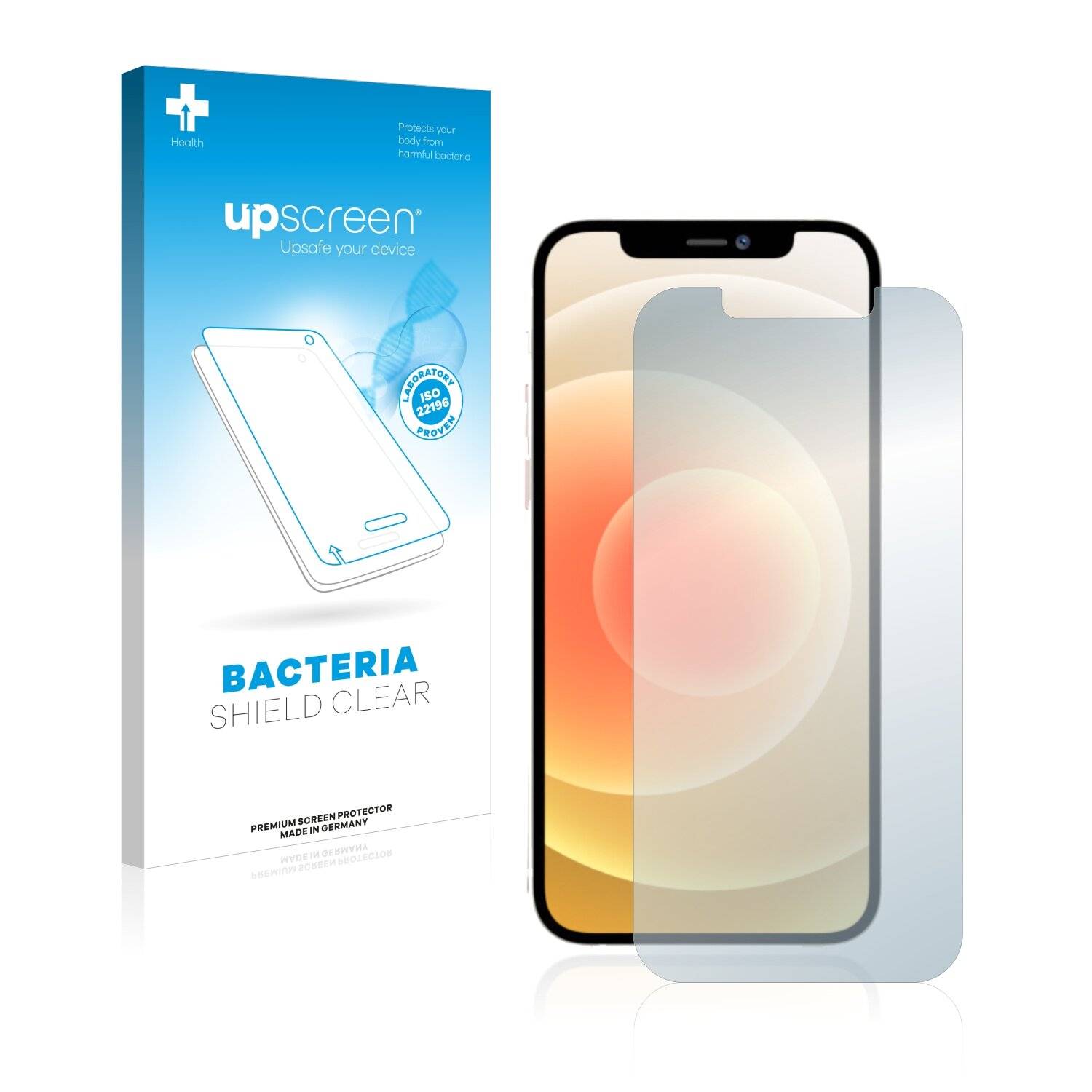 upscreen Bacteria Shield Clear Premium Antibakterielle Displayschutzfolie für Apple iPhone