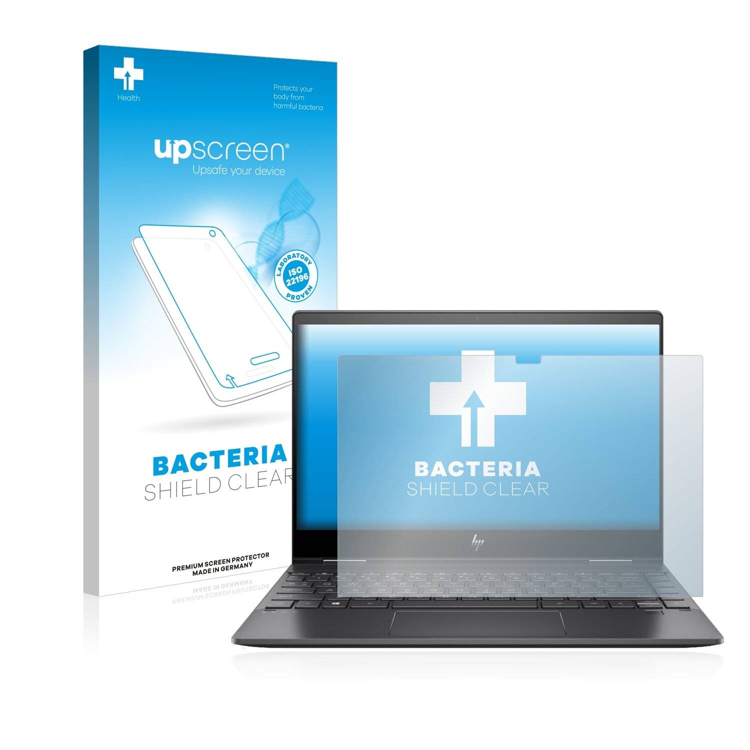 upscreen Bacteria Shield Clear Premium Antibakterielle Displayschutzfolie für HP Envy x360