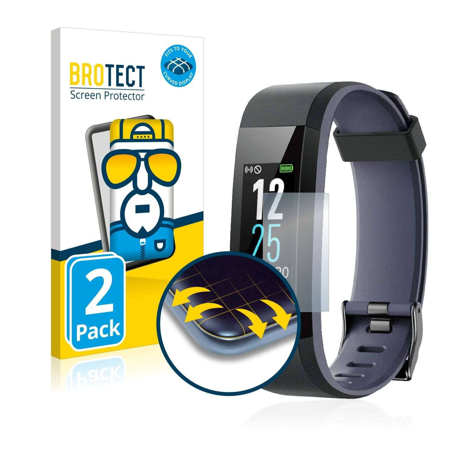 2x BROTECT Flex Full-Cover Displayschutzfolie für Willful