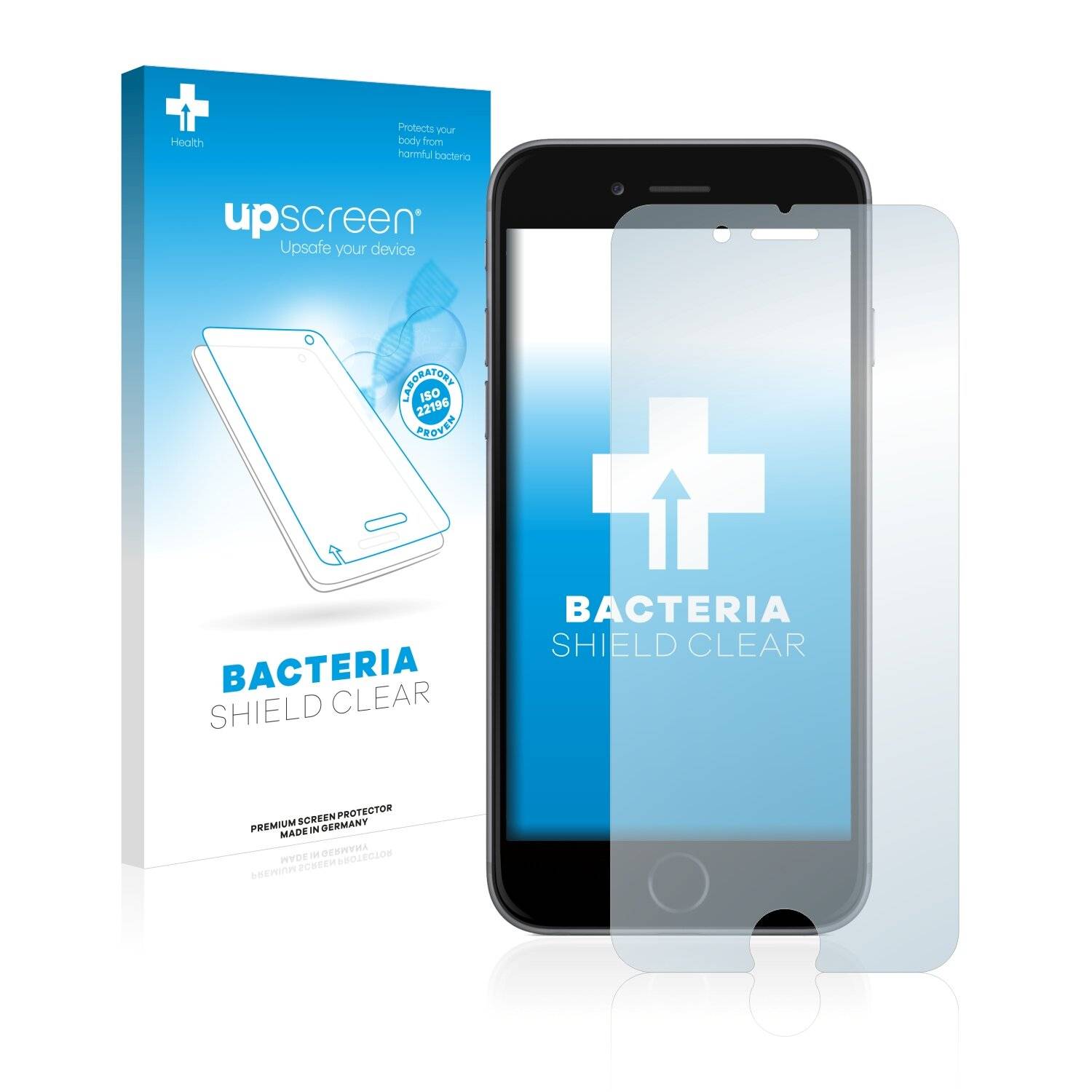 upscreen Bacteria Shield Clear Premium Antibakterielle Displayschutzfolie für Apple iPhone