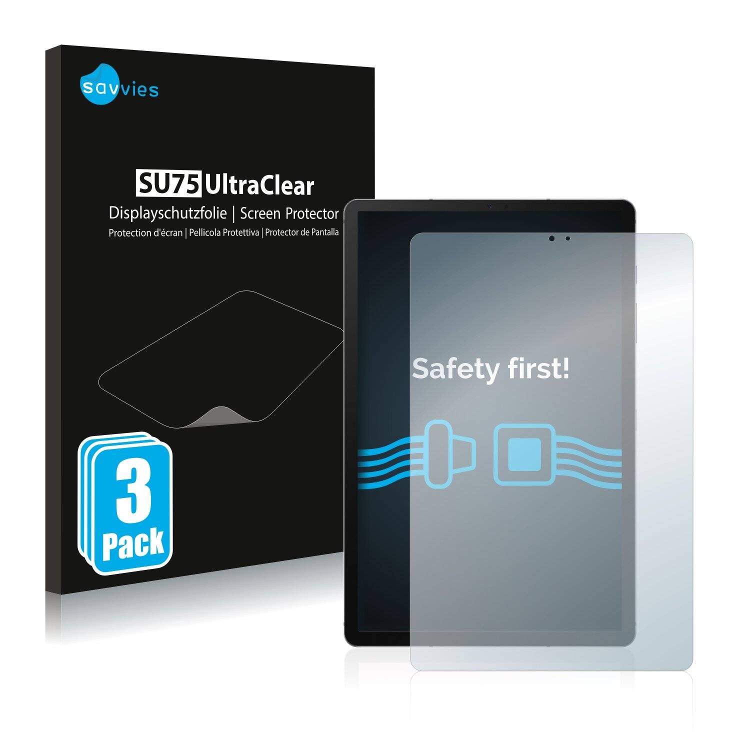 3x Savvies SU75 Displayschutzfolie für Samsung Galaxy Tab S6 LTE 5G