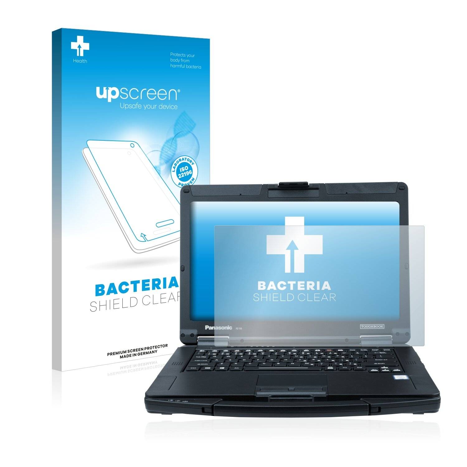 upscreen Bacteria Shield Clear Premium Antibakterielle Displayschutzfolie für Panasonic