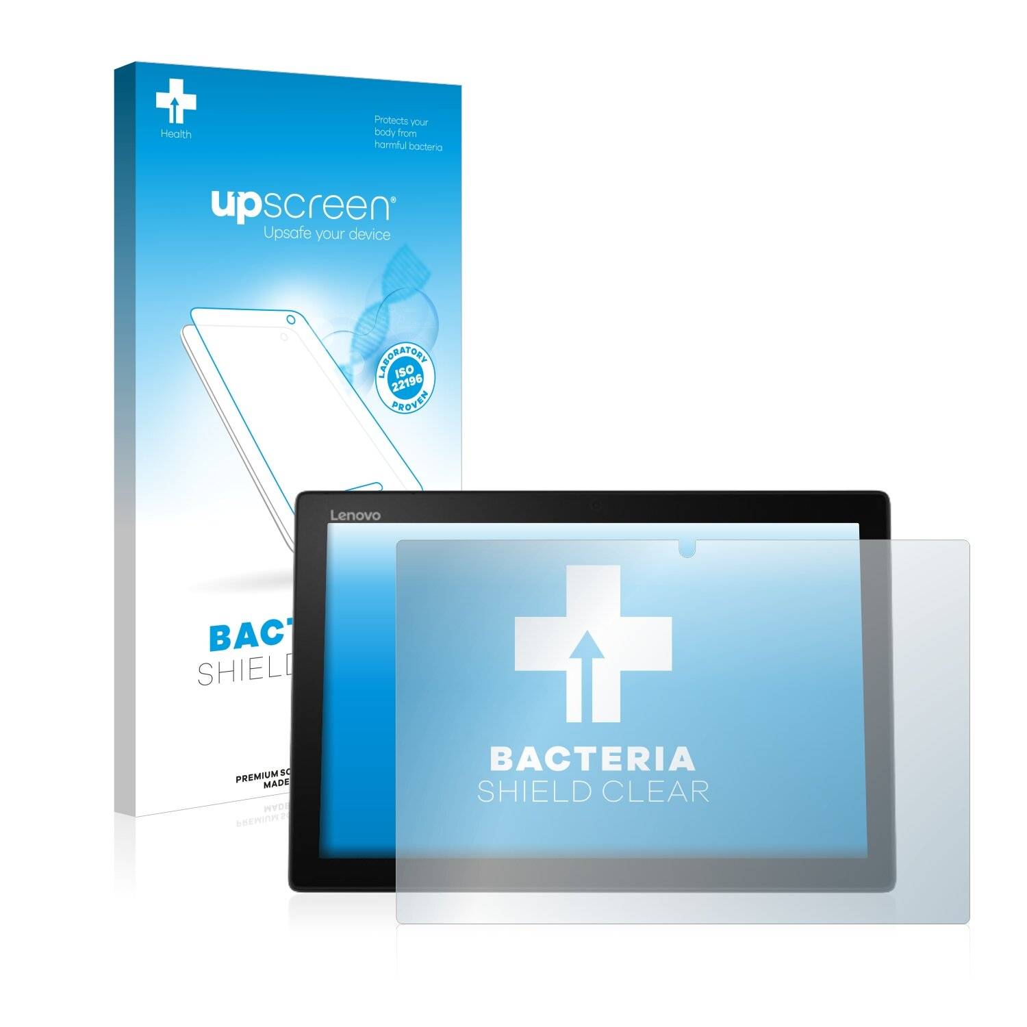 upscreen Bacteria Shield Clear Premium Antibakterielle Displayschutzfolie für Lenovo Ideapad