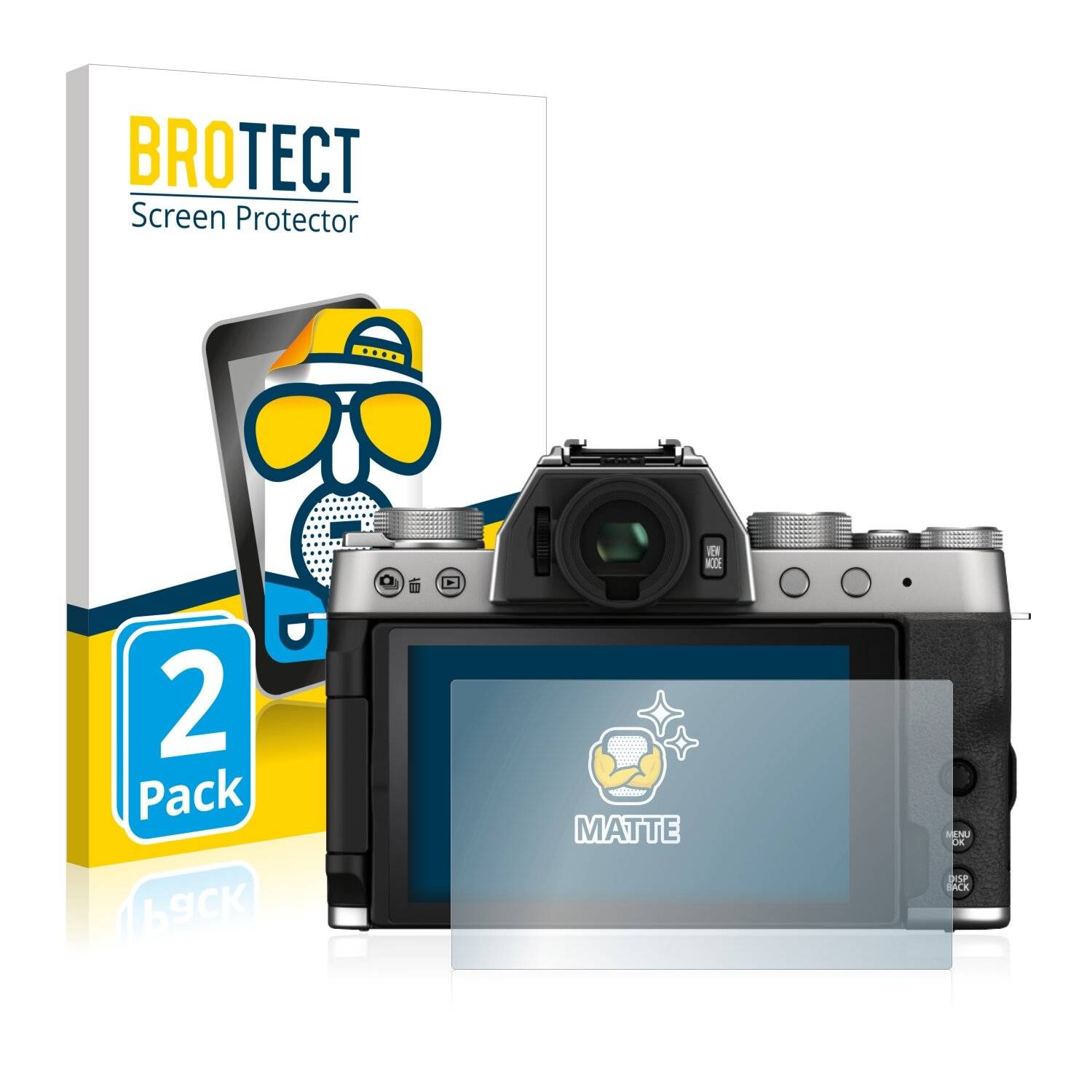 2x BROTECT Matte Displayschutzfolie für Fujifilm X-T200 - Entspiegelt,