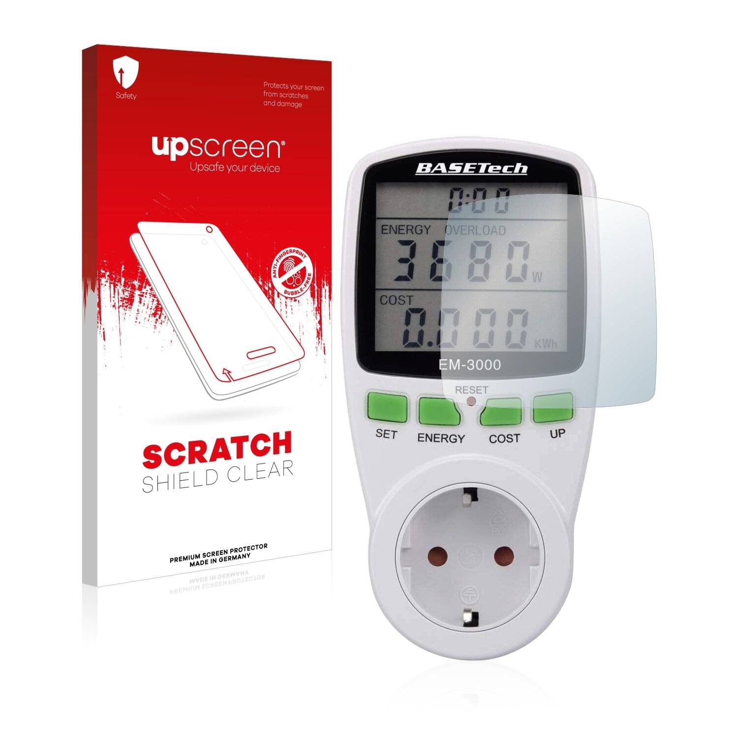 upscreen Scratch Shield Clear Premium Displayschutzfolie für Basetech