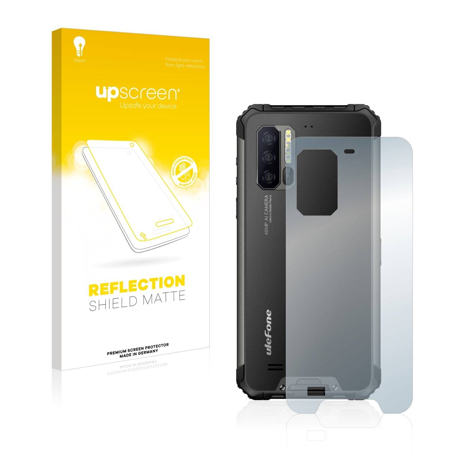 upscreen Reflection Shield Matte Premium Displayschutzfolie für Ulefone Armor 7E