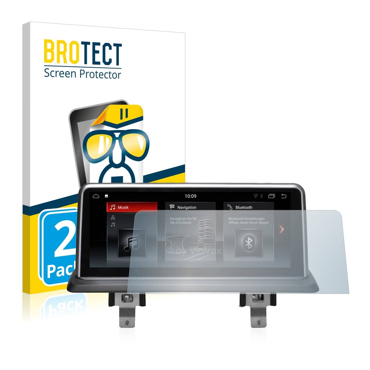 2x BROTECT HD-Clear Displayschutzfolie für BMW 1 F21 2011-2016 VioVox 8211