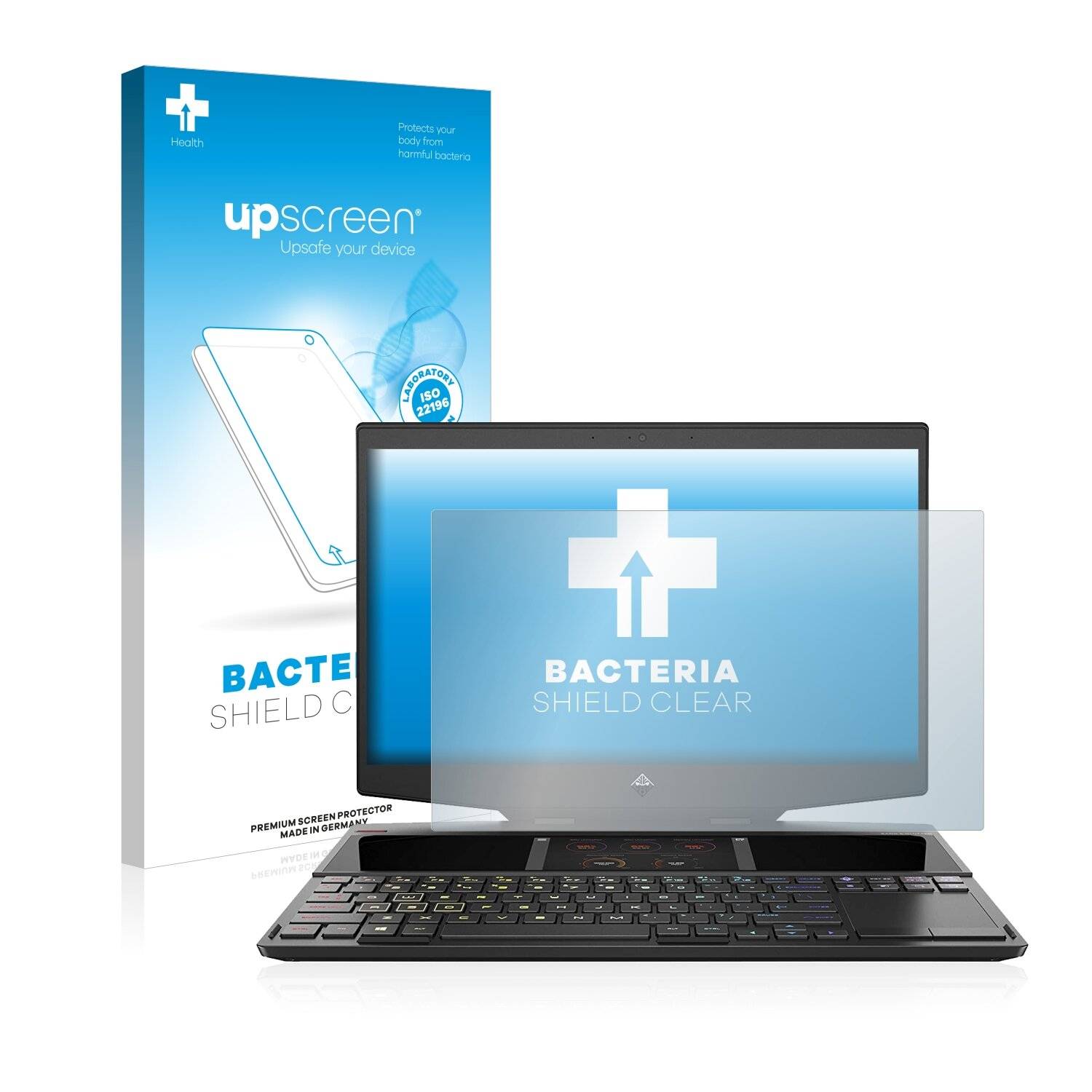 upscreen Bacteria Shield Clear Premium Antibakterielle Displayschutzfolie für HP Omen X 2S
