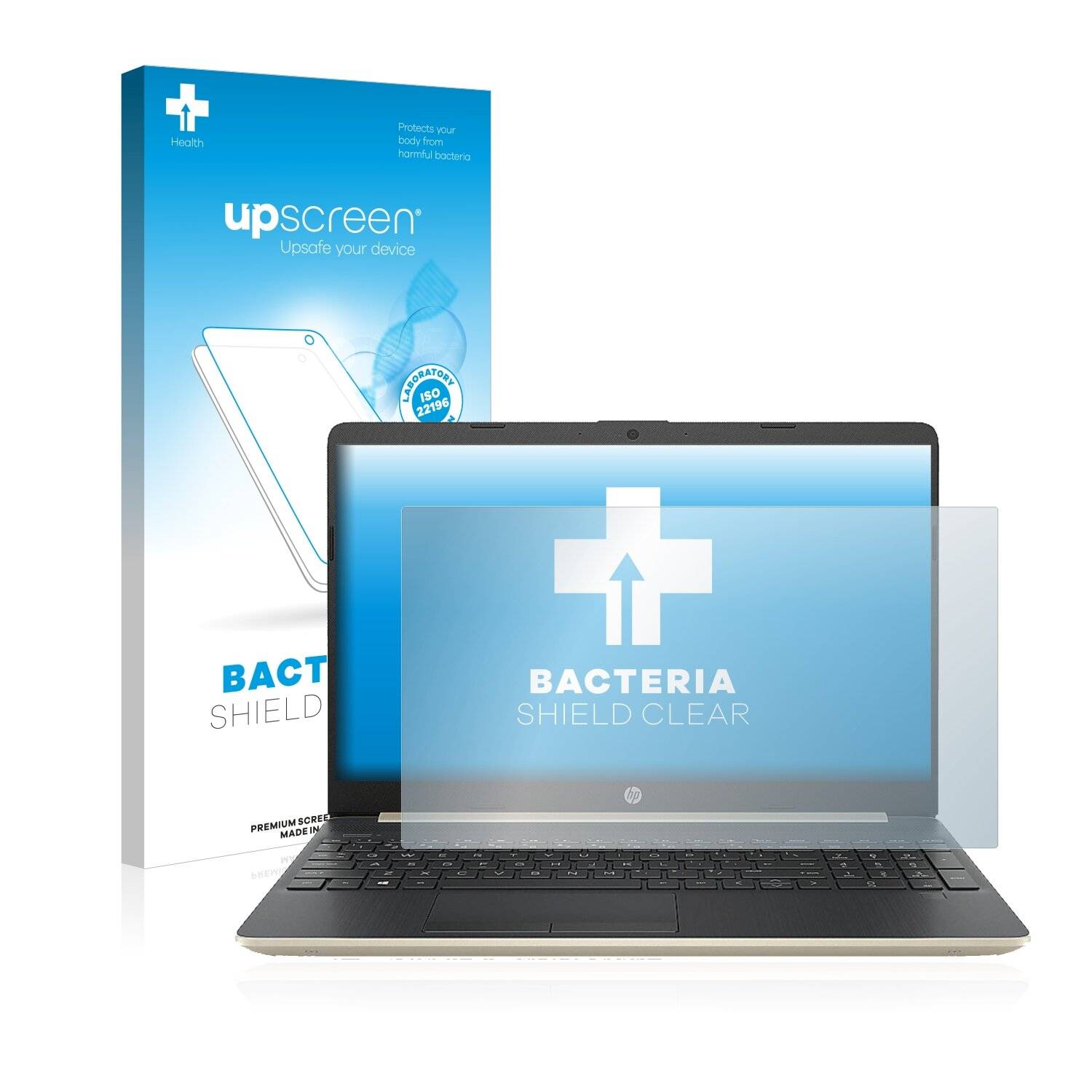 upscreen Bacteria Shield Clear Premium Antibakterielle Displayschutzfolie für HP