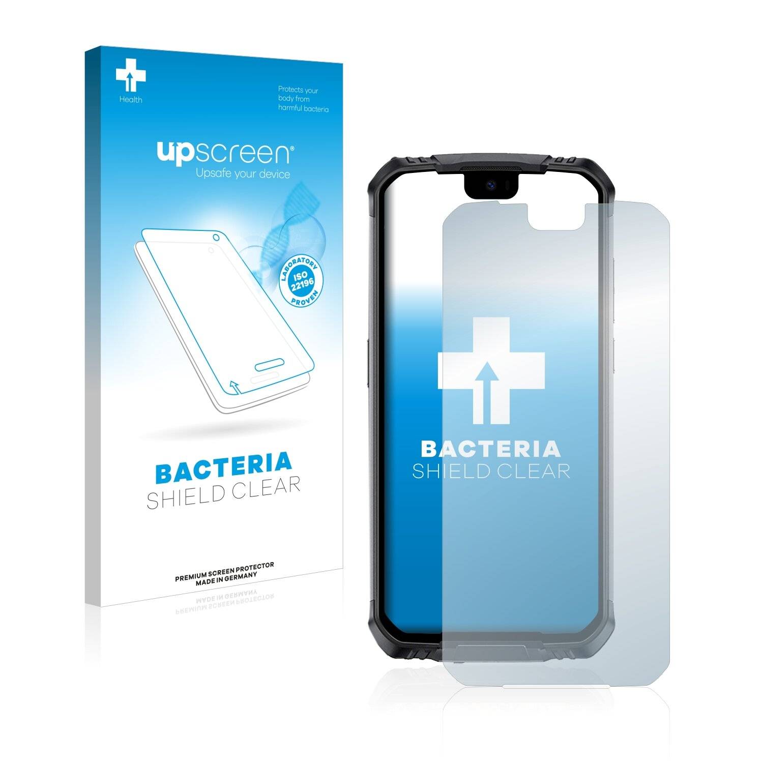 upscreen Bacteria Shield Clear Premium Antibakterielle Displayschutzfolie für Doogee S59