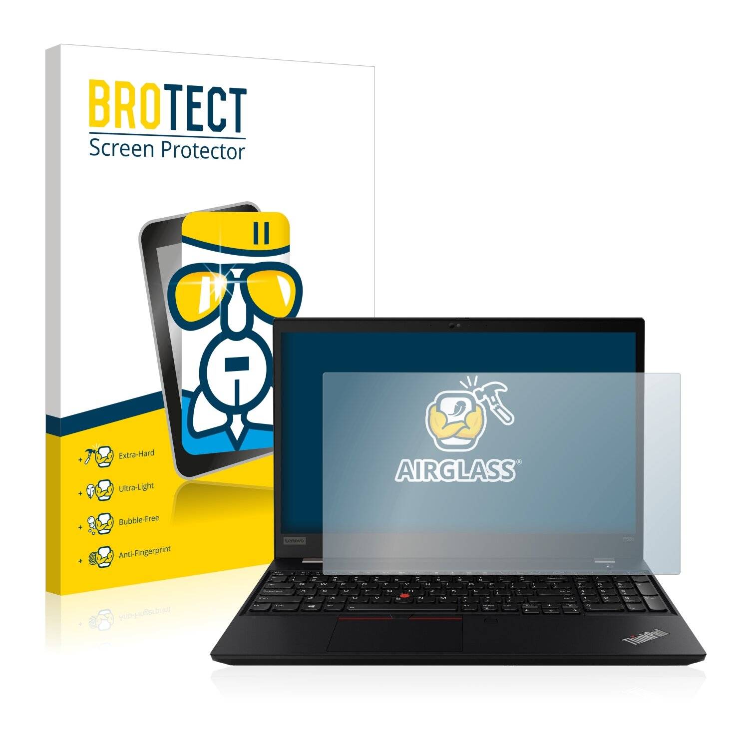 BROTECT AirGlass Schutzglas Folie für Lenovo ThinkPad