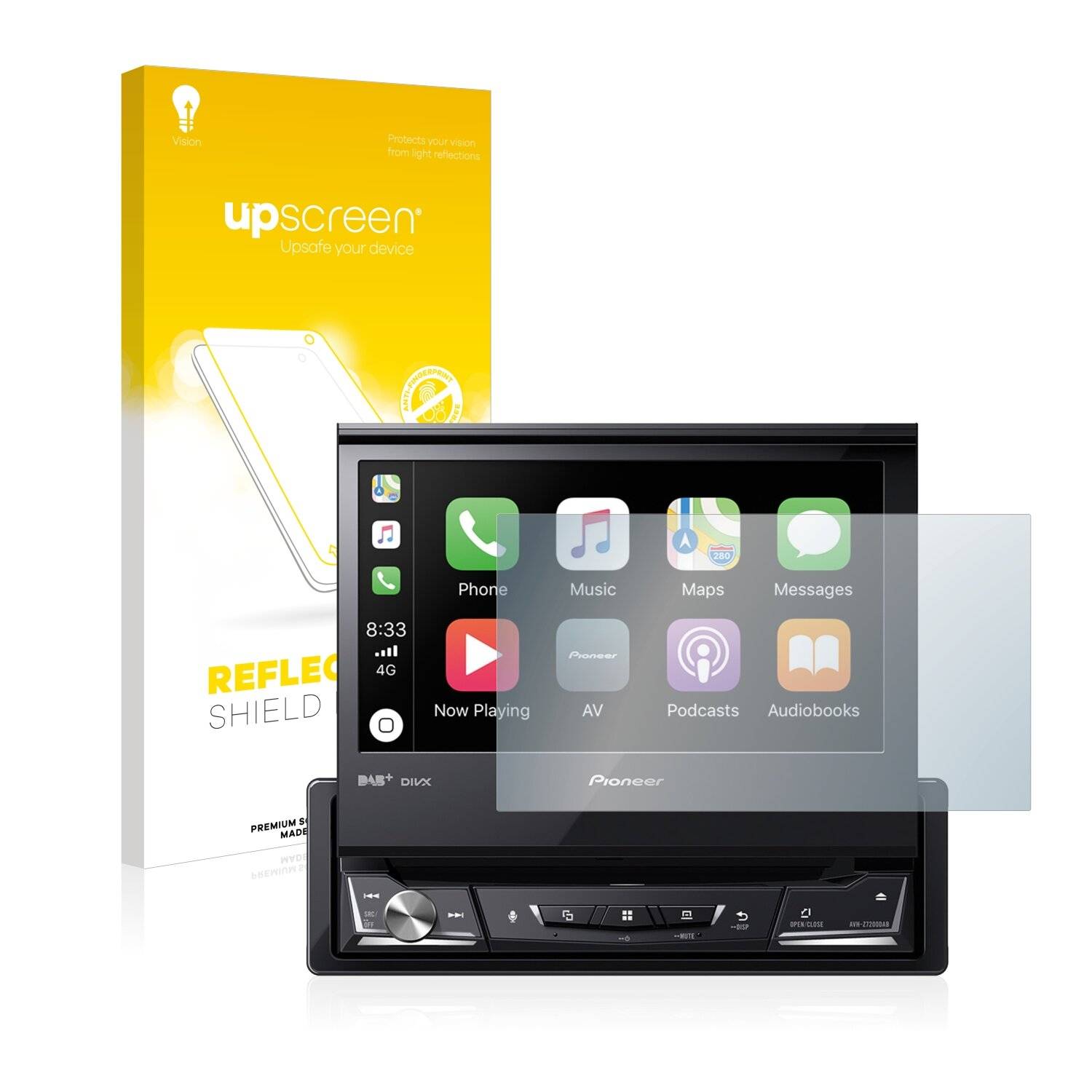 upscreen Reflection Shield Matte Premium Displayschutzfolie für Pioneer