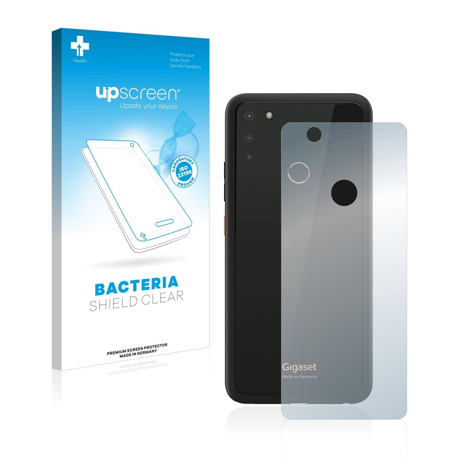 upscreen Bacteria Shield Clear Premium Antibakterielle Displayschutzfolie für Gigaset GS4