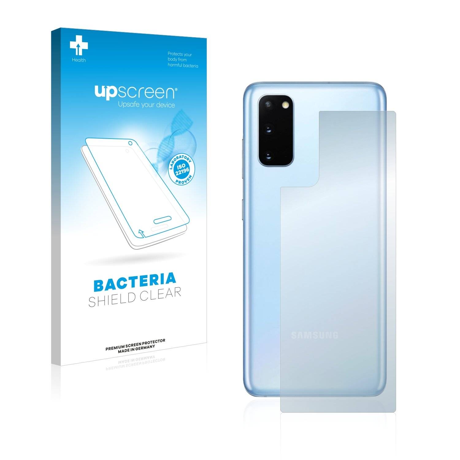 upscreen Bacteria Shield Clear Premium Antibakterielle Displayschutzfolie für Samsung Galaxy