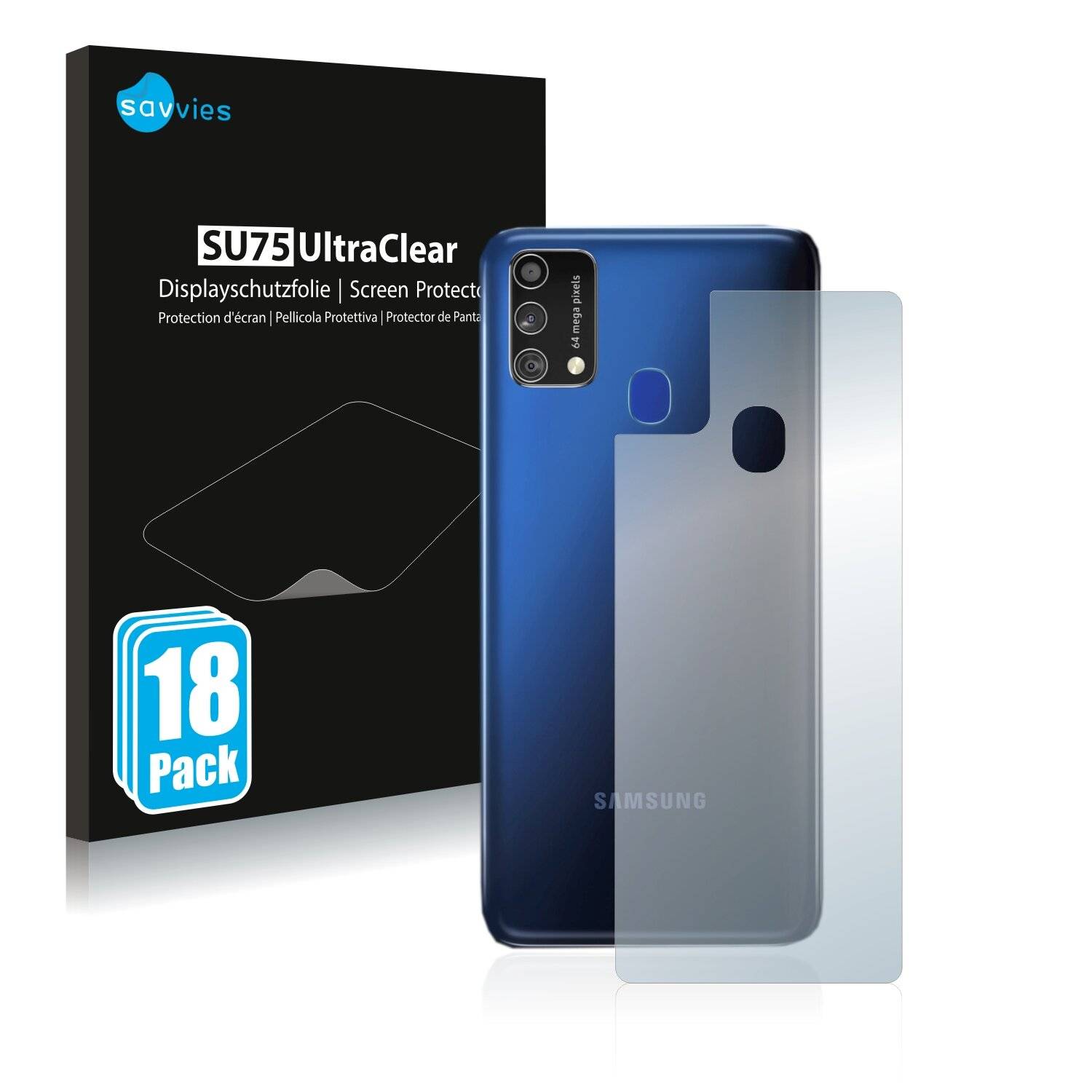 18x Savvies SU75 Displayschutzfolie für Samsung Galaxy F41