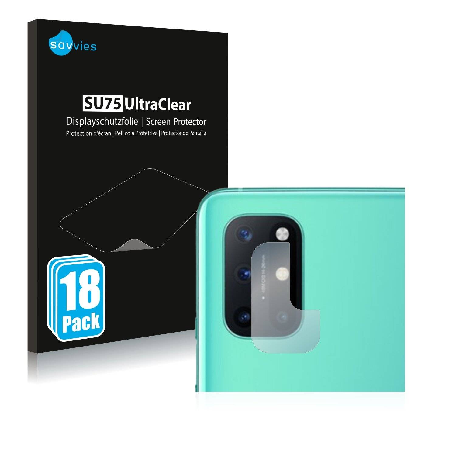 18x Savvies SU75 Displayschutzfolie für OnePlus 8T Plus (NUR