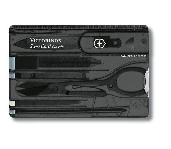 Victorinox SwissCard Classic, Schwarz, Transparent, ABS Synthetik, 82 mm, 4,5 mm, 26 g