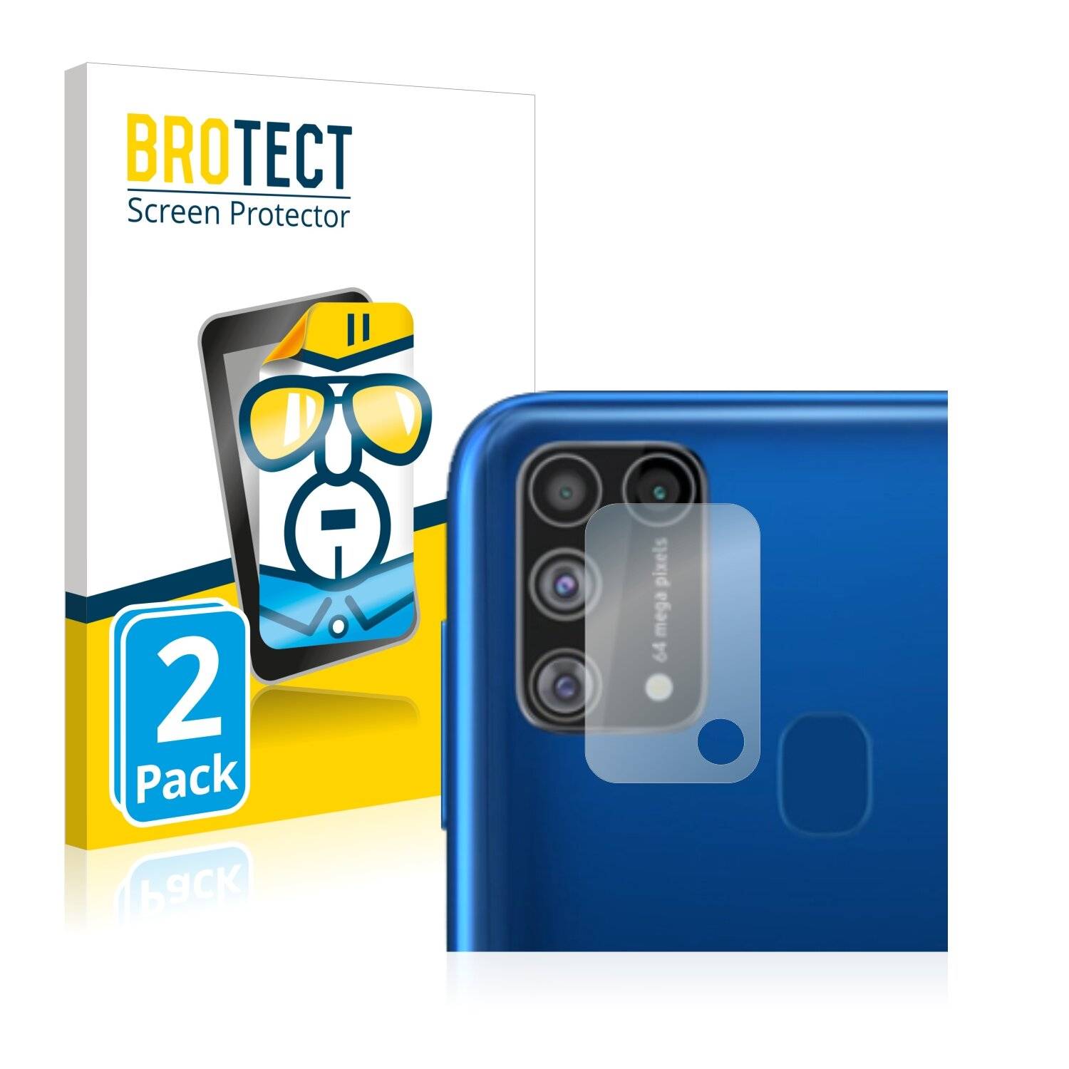 2x BROTECT HD-Clear Displayschutzfolie für Samsung Galaxy M31 (NUR