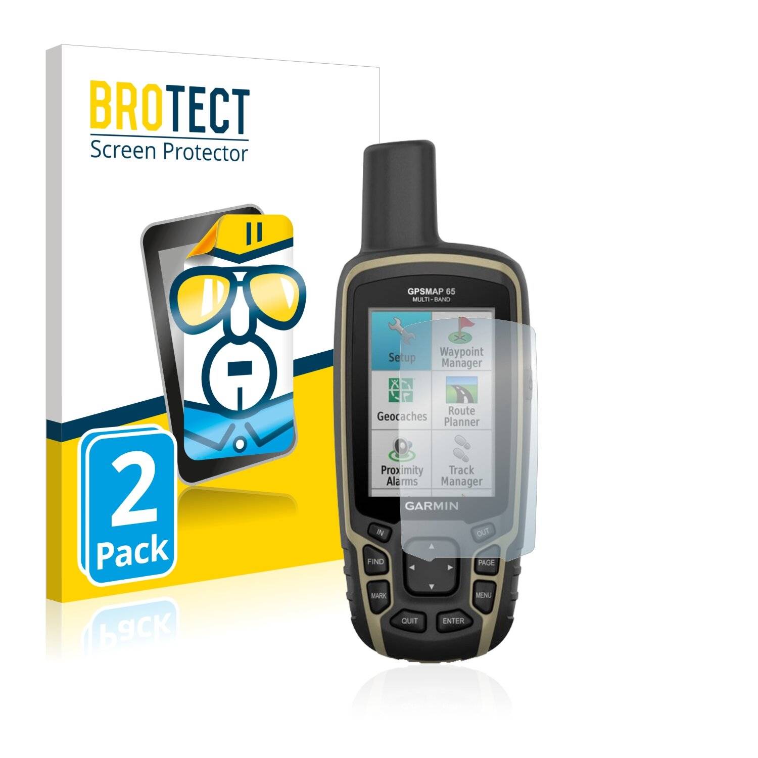 2x BROTECT HD-Clear Displayschutzfolie für Garmin GPSMAP