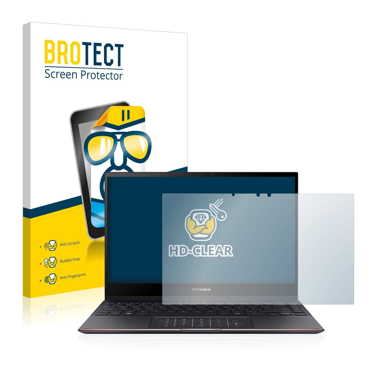 BROTECT HD-Clear Displayschutzfolie für Asus ZenBook Flip S