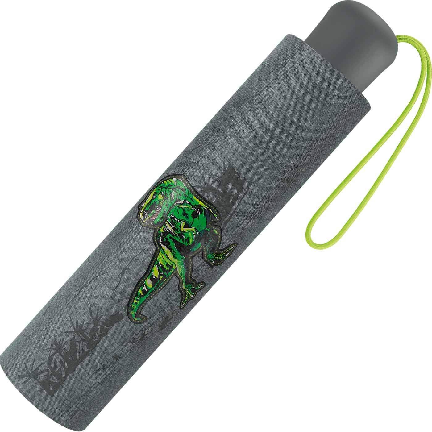 Scout Kinder-Taschenschirm Reflektor Streifen T-Rex Dinosaurier Regenschirm