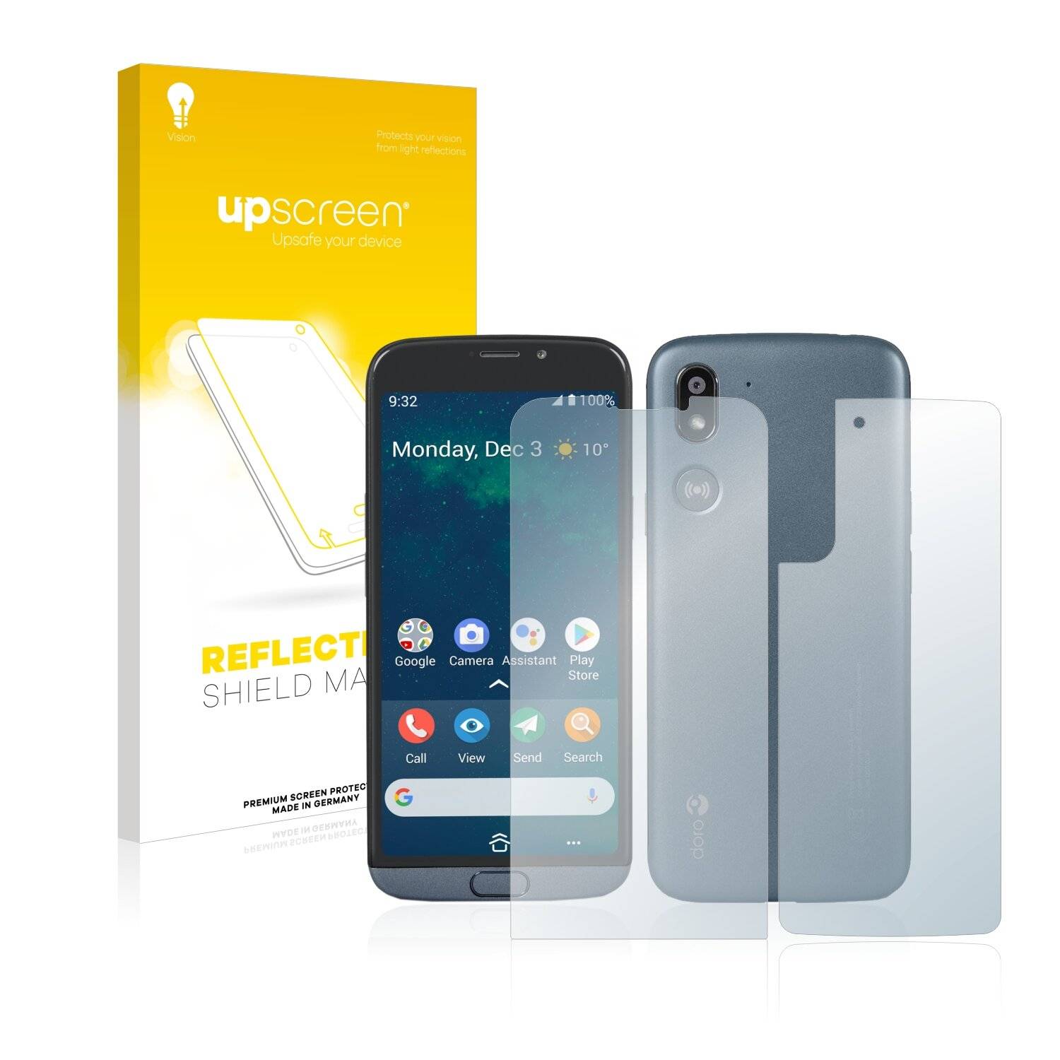 upscreen Reflection Shield Matte Premium Displayschutzfolie für Doro 8050 Plus (Vorder +