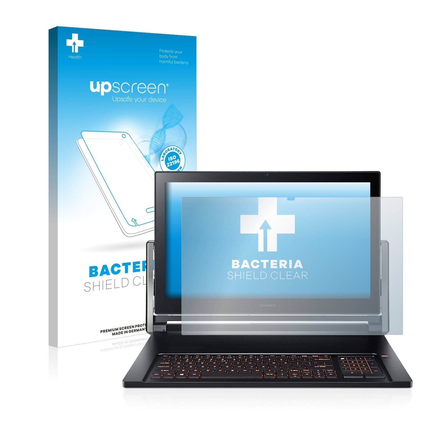 upscreen Bacteria Shield Clear Premium Antibakterielle Displayschutzfolie für Acer ConceptD