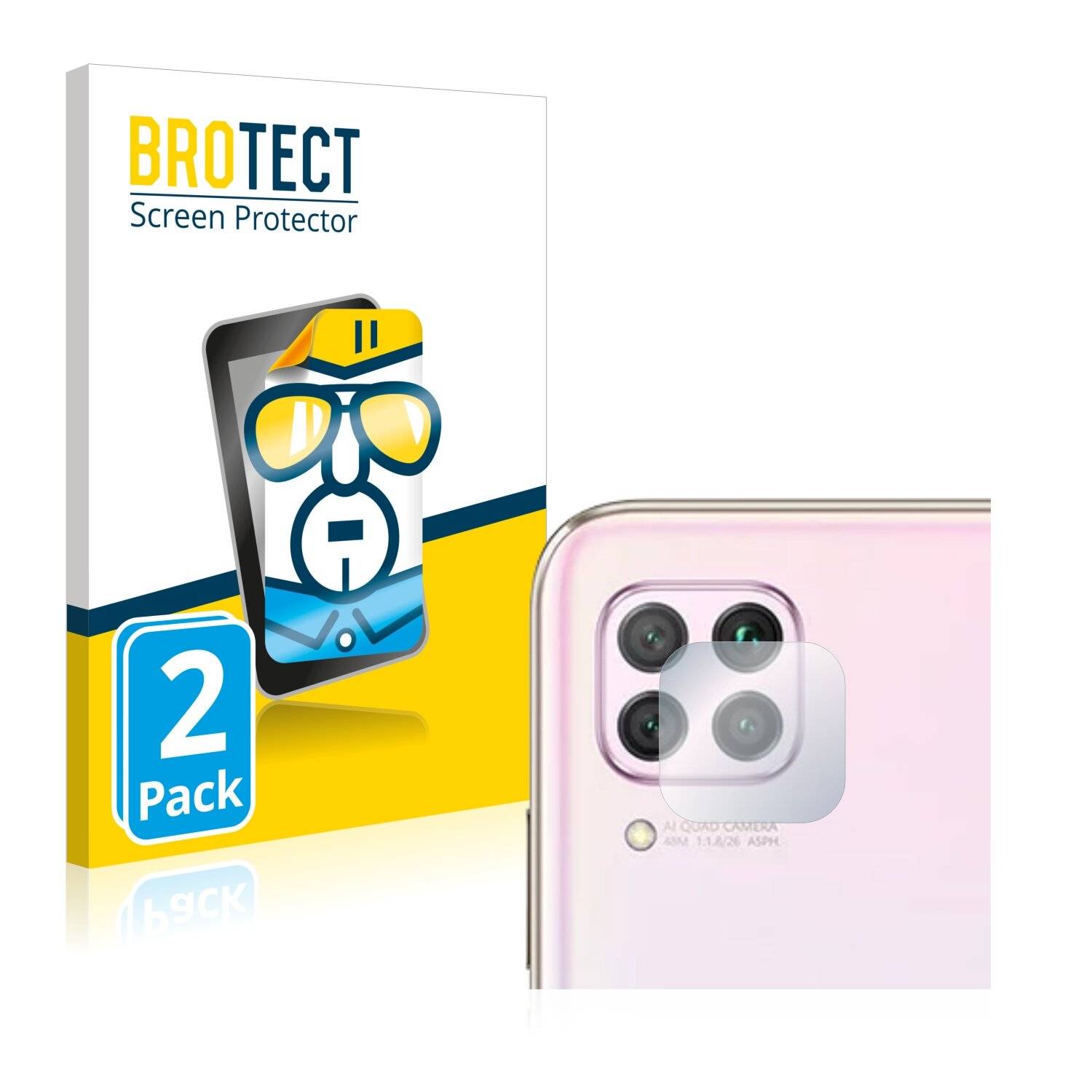2x BROTECT HD-Clear Displayschutzfolie für Huawei P40 lite (NUR