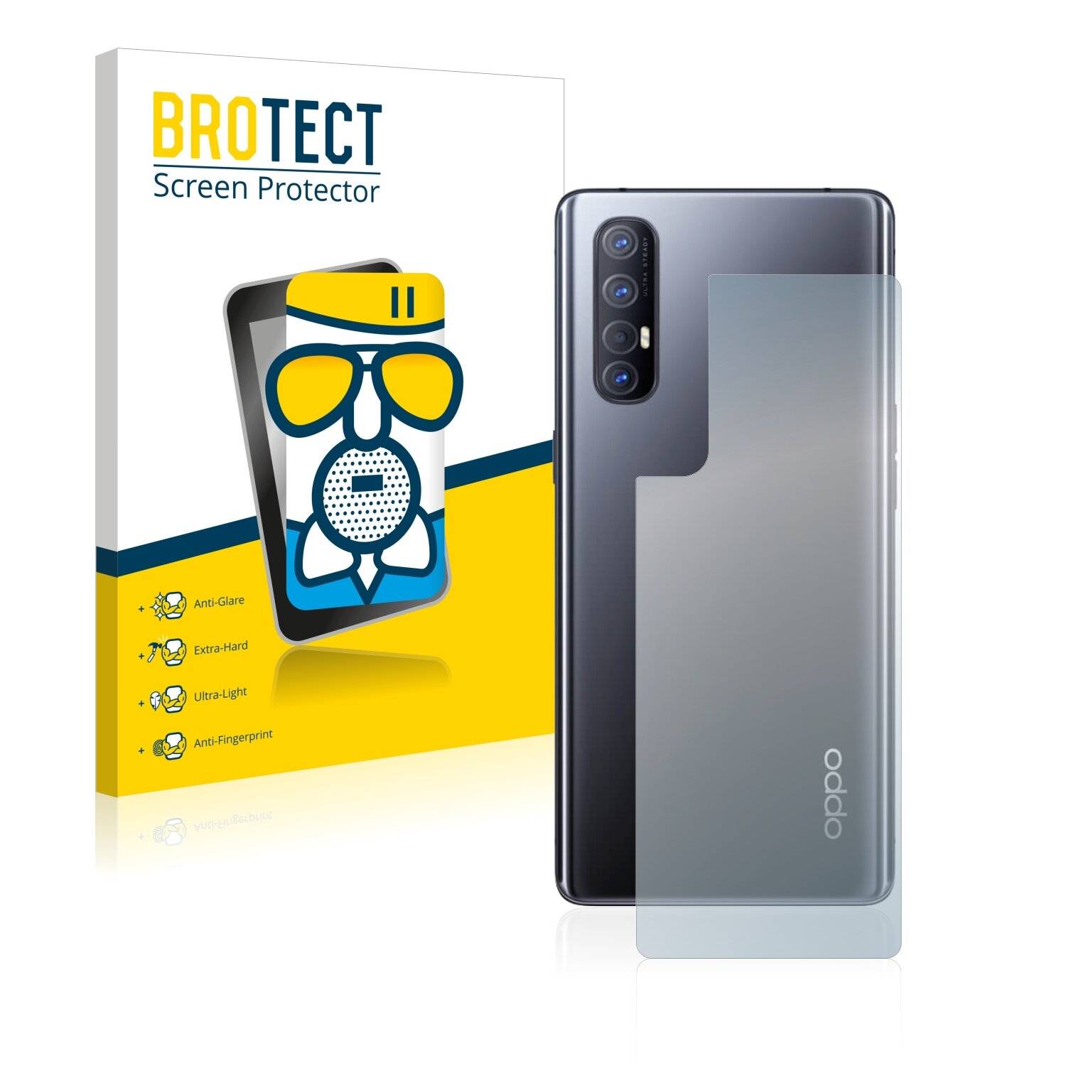 BROTECT AirGlass Matte Schutzglas Folie für Oppo Find X2 Neo