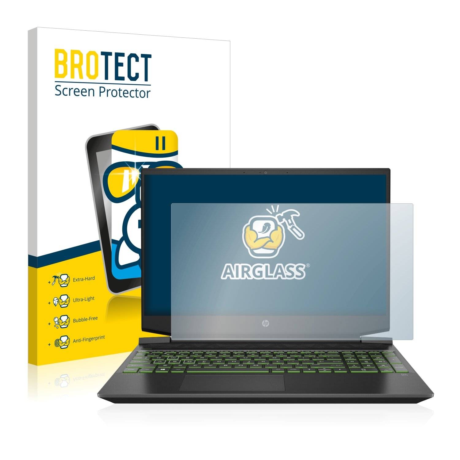 BROTECT AirGlass Schutzglas Folie für HP Pavilion