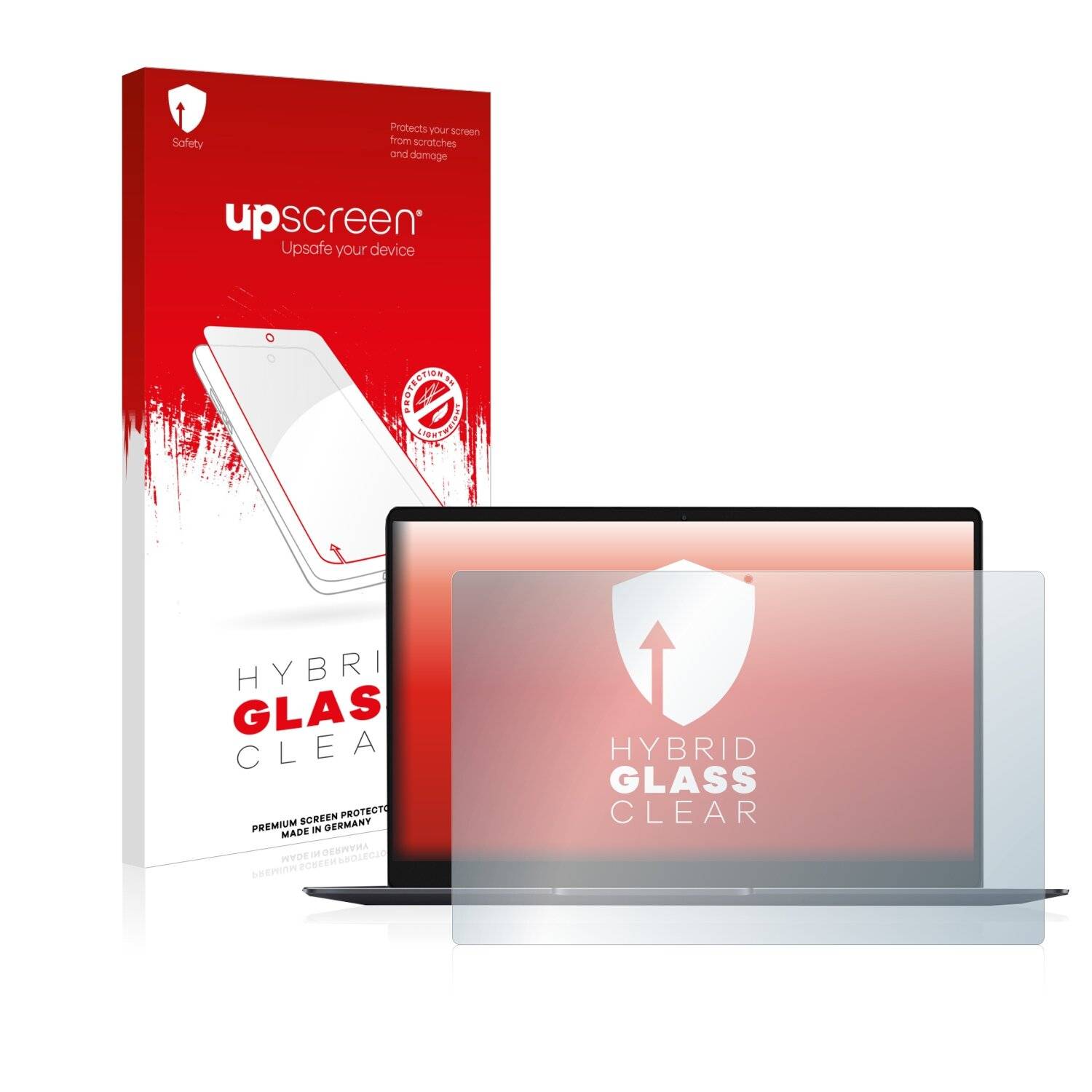upscreen Hybrid Glass Clear Premium Schutzglas Folie für Chuwi AeroBook Pro