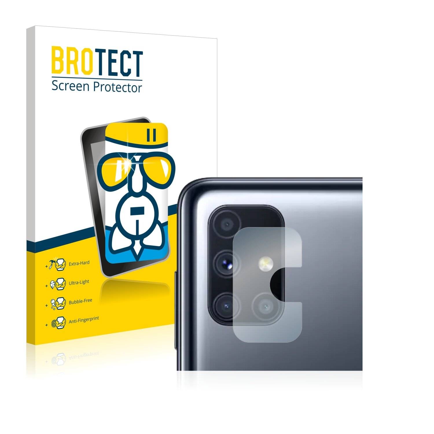 BROTECT AirGlass Schutzglas Folie für Samsung Galaxy M51 (NUR