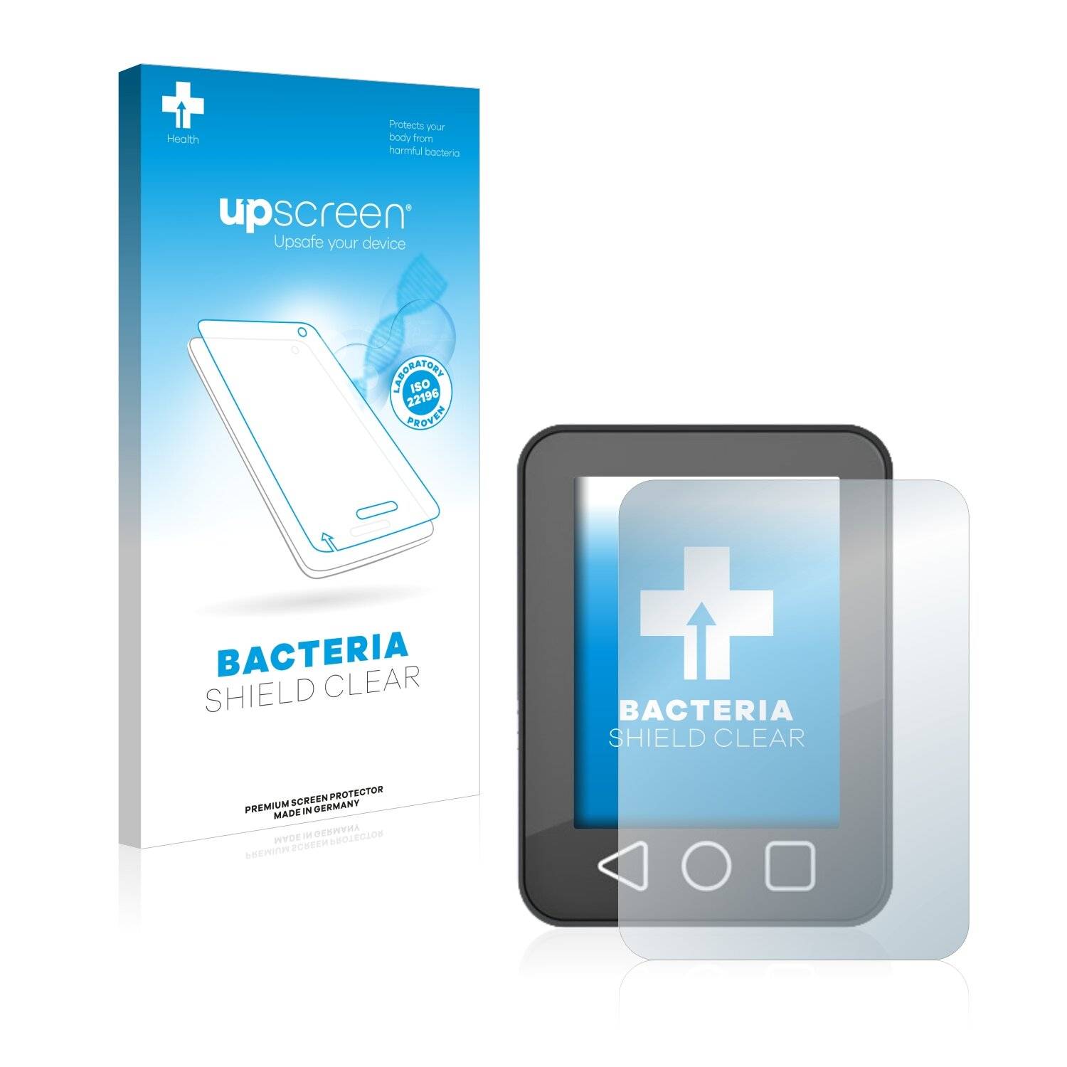 upscreen Bacteria Shield Clear Premium Antibakterielle Displayschutzfolie für Bloks Display