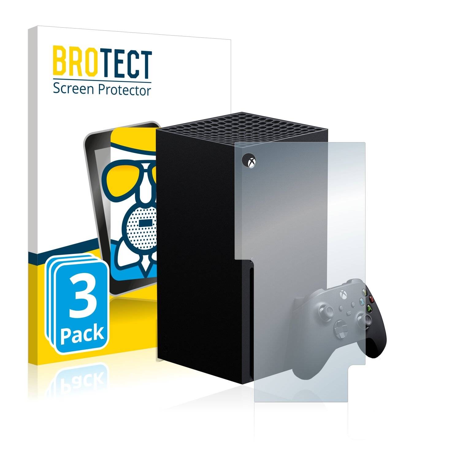 3x BROTECT AirGlass Matte Schutzglas Folie für Microsoft Xbox Series