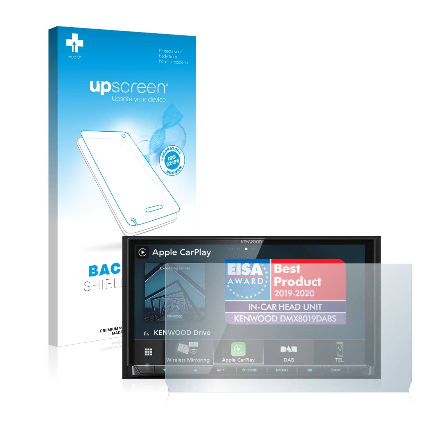 upscreen Bacteria Shield Clear Premium Antibakterielle Displayschutzfolie für Kenwood