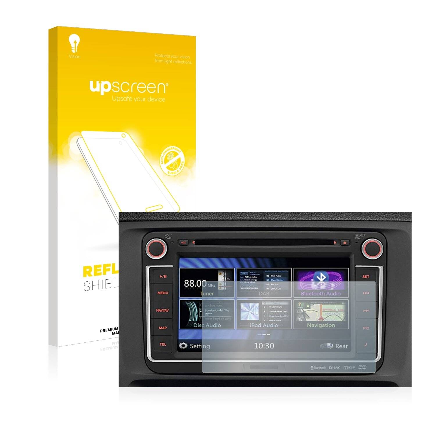 upscreen Reflection Shield Matte Premium Displayschutzfolie für Volkswagen EOS 2006 RMT