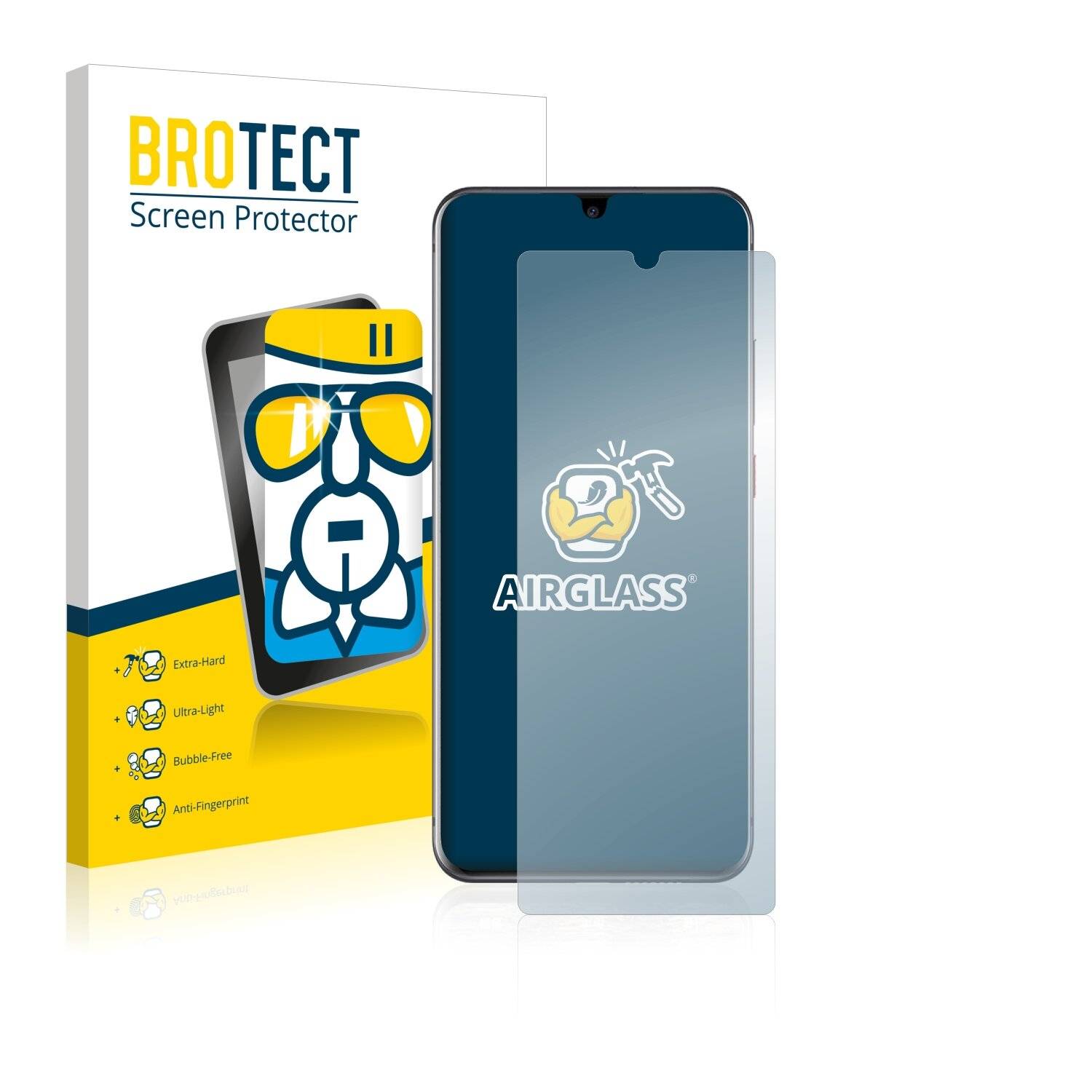 BROTECT AirGlass Schutzglas Folie für ZTE Blade 20 Pro