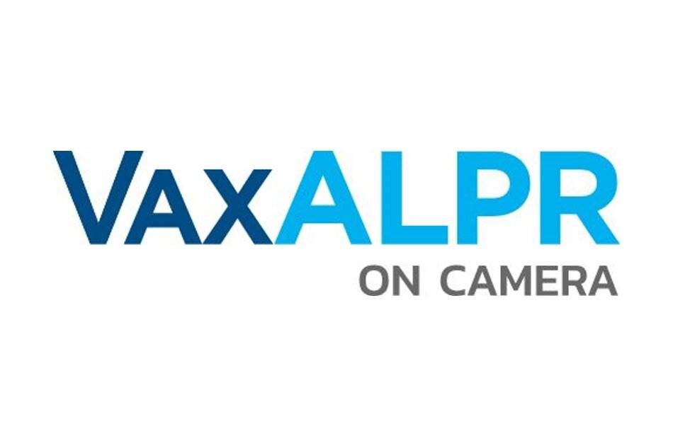 VAXALPR Logo mit dem Slogan „ON CAMERA