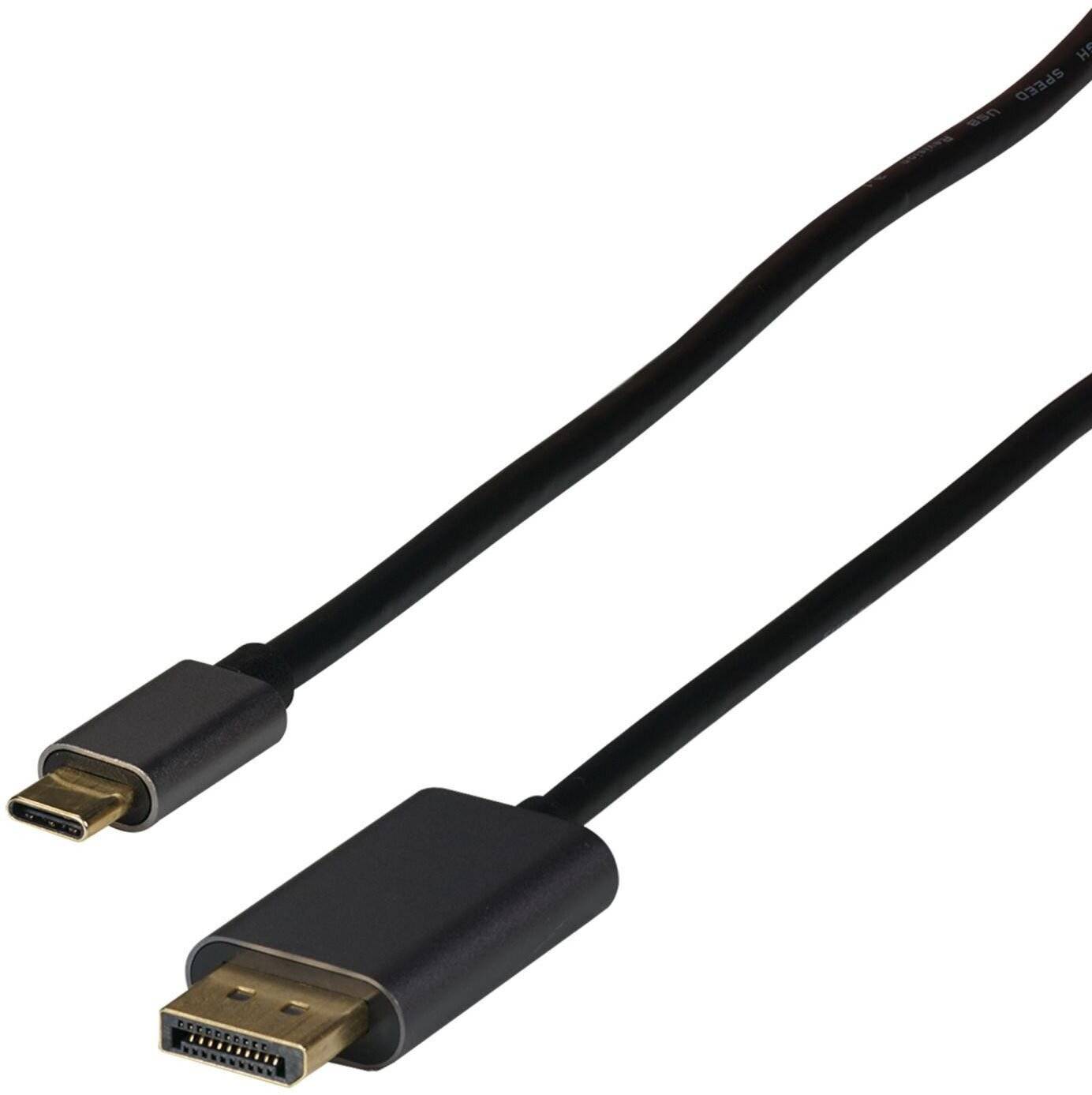 Jetrics jetcon-USBC-DP-2, USB Typ-C Stecker - DP20 Stecker DP1.4 Kabel 8K60Hz 2m, schwarz