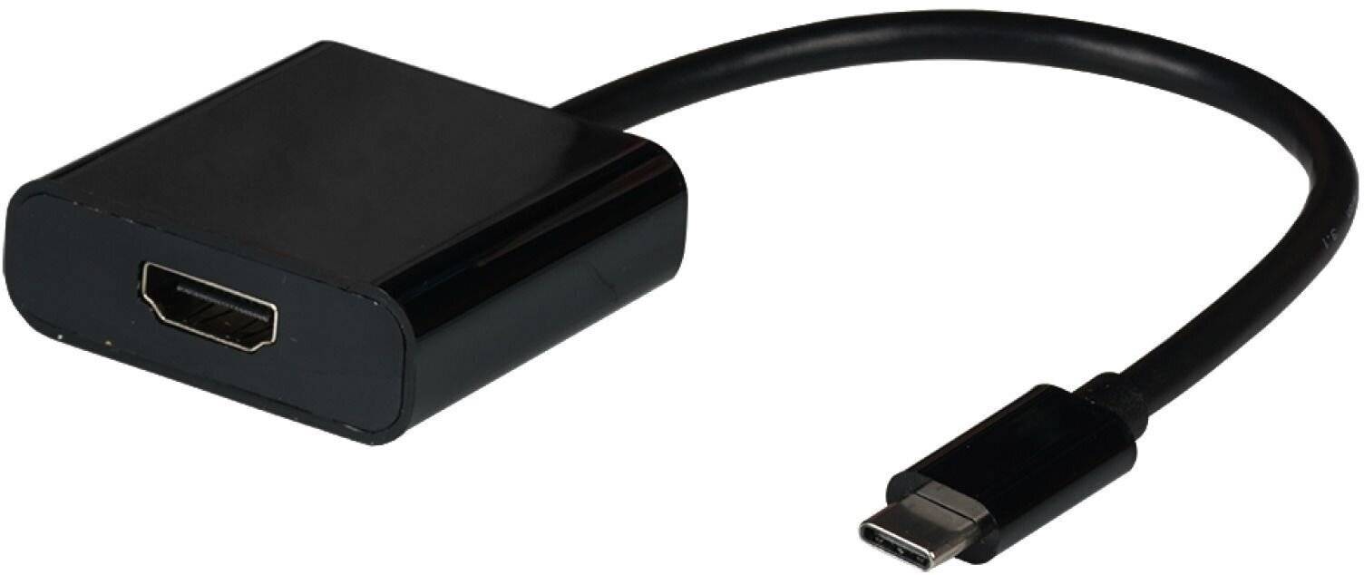 Jetrics jetcon-USBC-HDMI-Adapter, USB Typ-C - HDMI Adapter, USB Typ C Stecker - HDMI Buchse 4K60Hz, schwarz