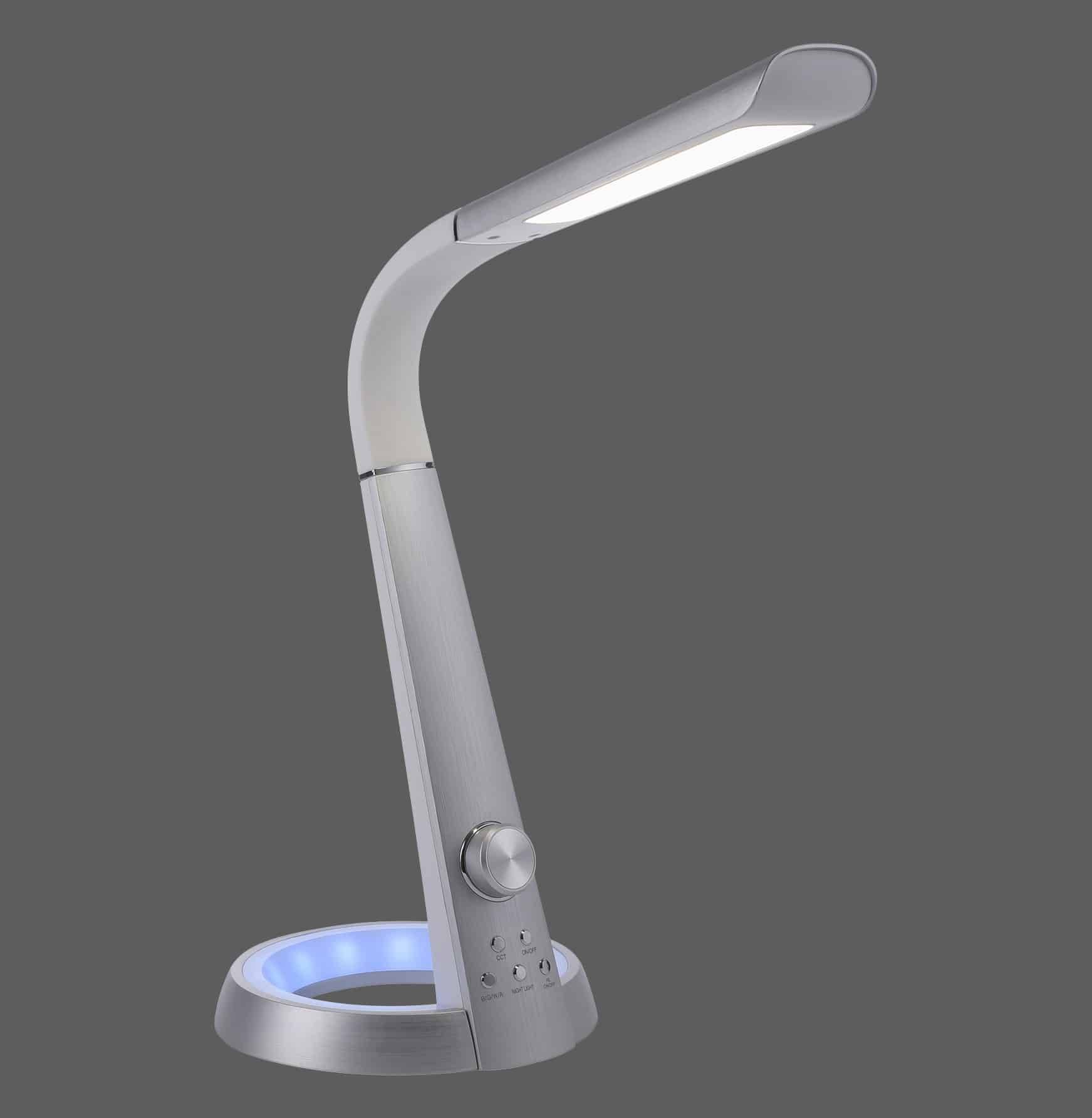 PAUL NEUHAUS LED-Tischleuchte aluminiumfarbig, 7,3 W, 780 lm, CCT, RGB