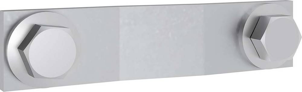 Eine große, schlichte, rechteckige weiße Wand mit einer subtilen Textur.