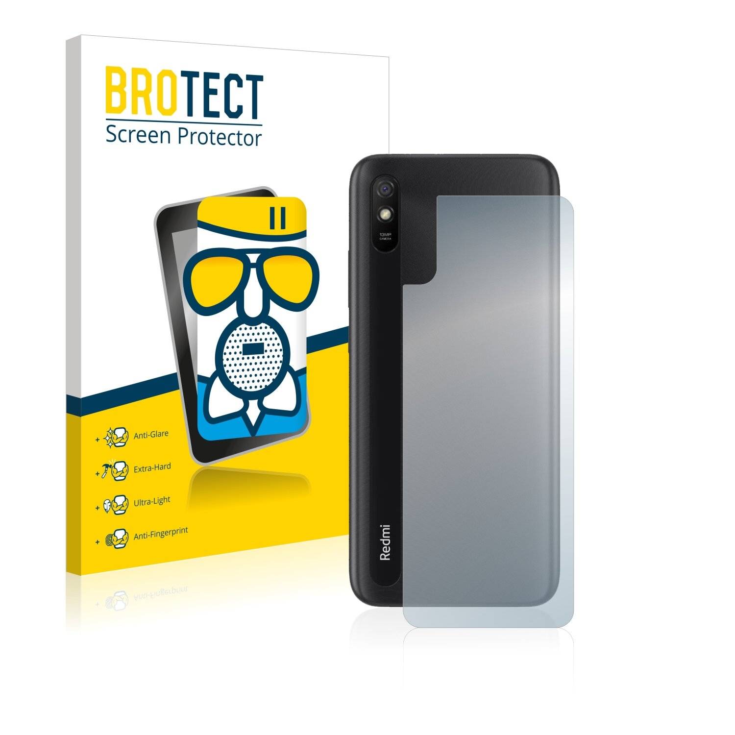 BROTECT AirGlass Matte Schutzglas Folie für Xiaomi Redmi 9A