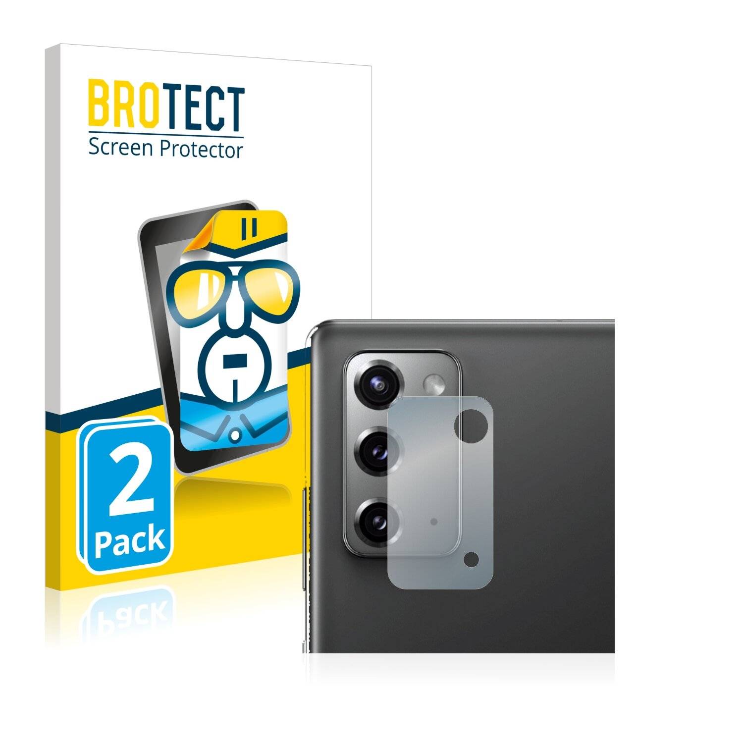 2x BROTECT HD-Clear Displayschutzfolie für Samsung Galaxy Note 20 (NUR