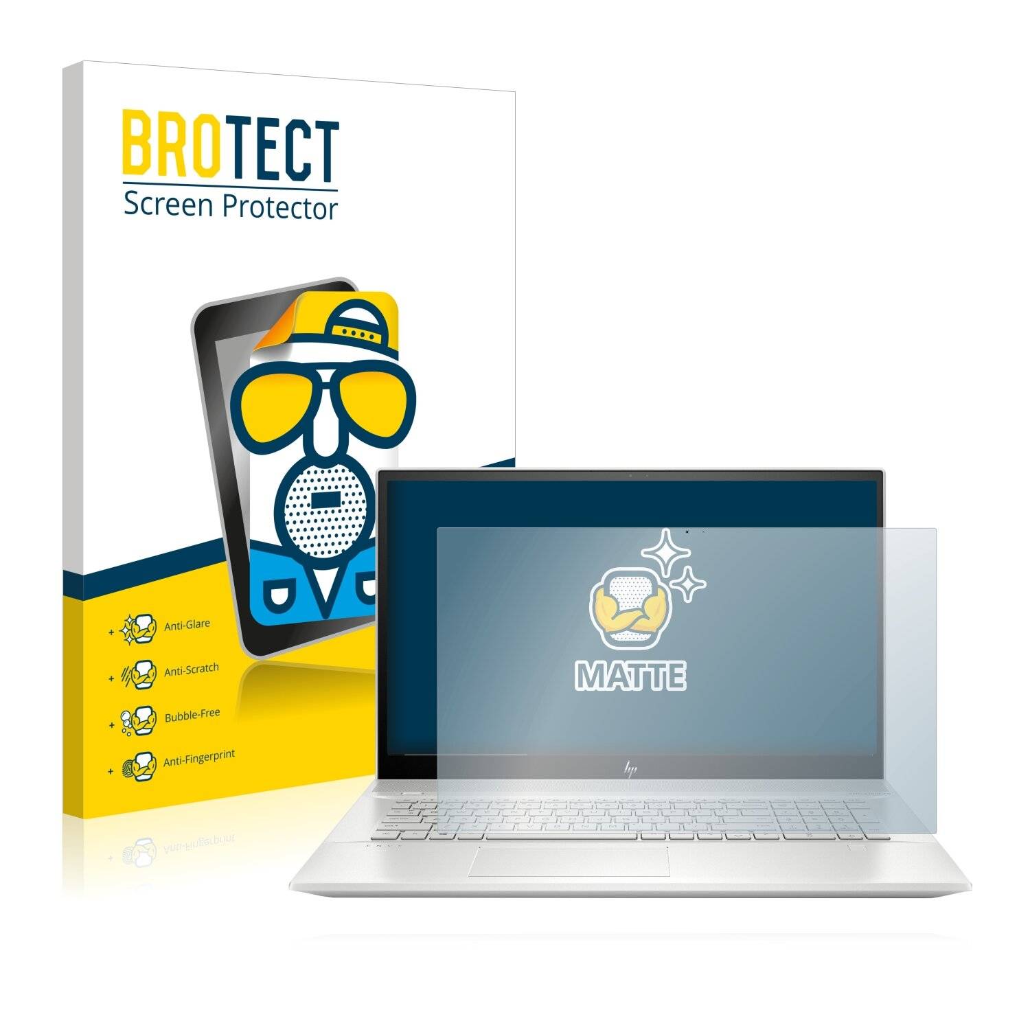 BROTECT Matte Displayschutzfolie für HP Envy 17-ce1710ng - Entspiegelt,