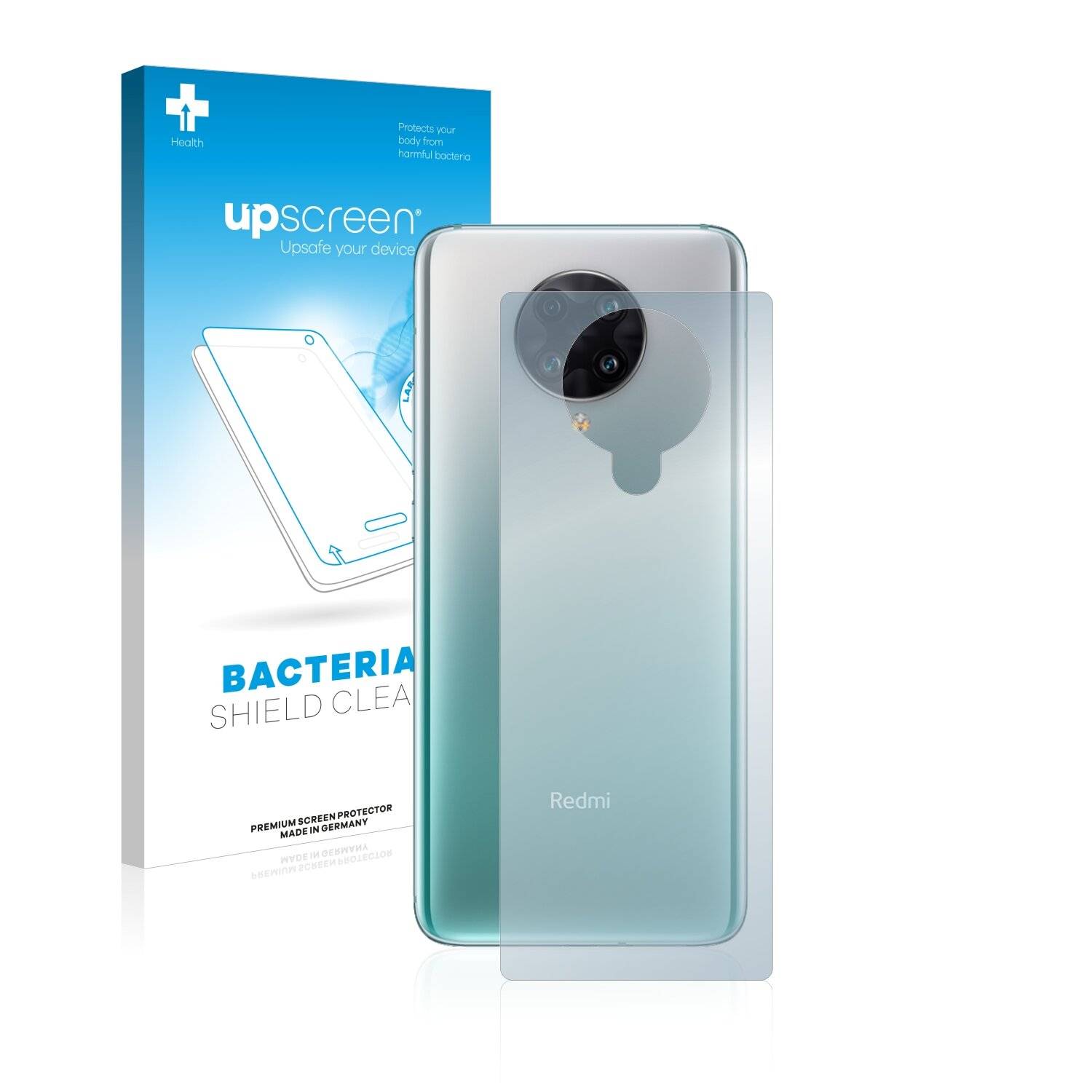 upscreen Bacteria Shield Clear Premium Antibakterielle Displayschutzfolie für Xiaomi Redmi